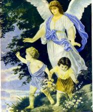 Angels help rapture children