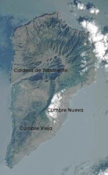 The island of La Palma in the Canary Islands