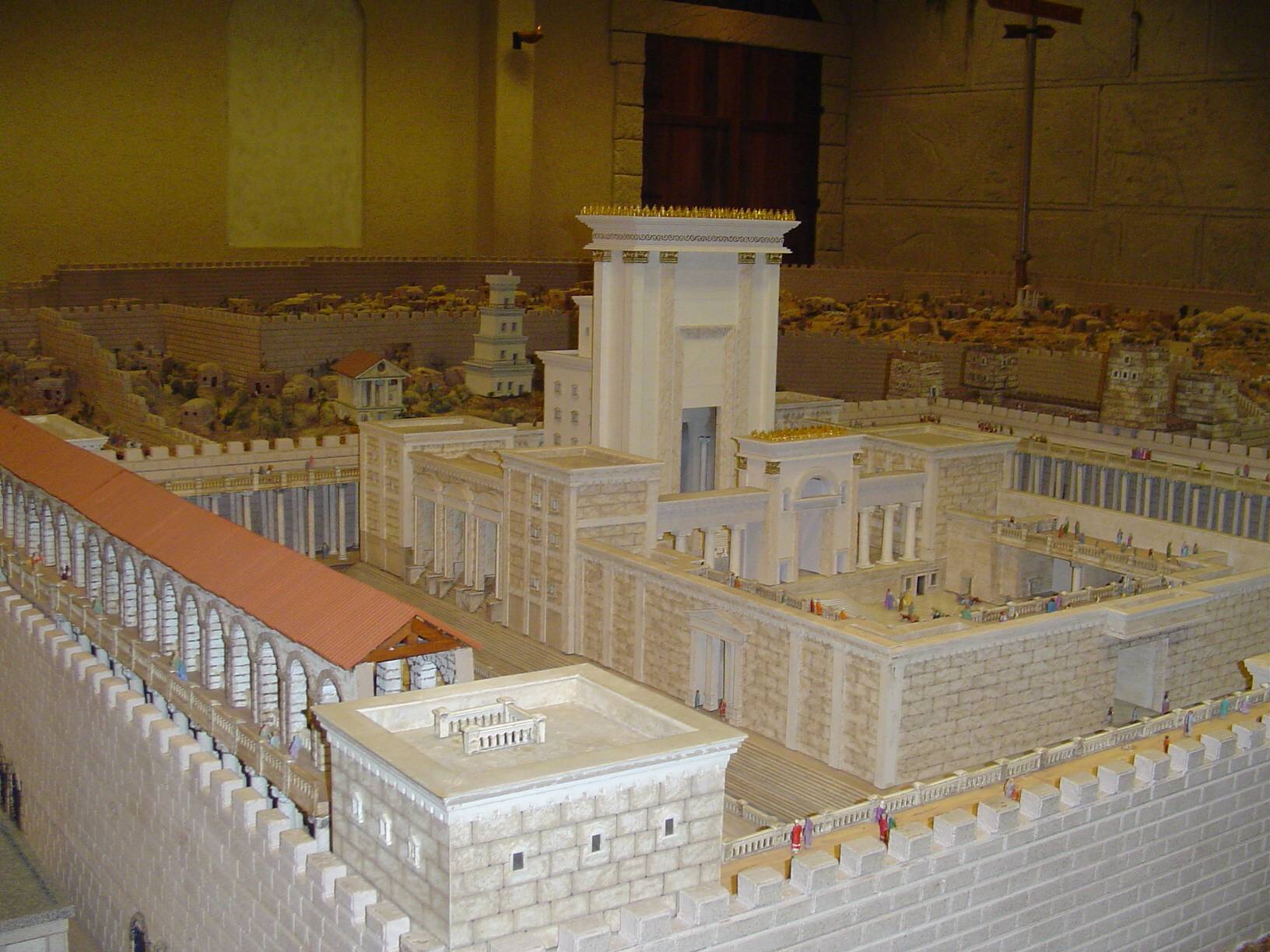 God's Holy Temple in Jerusalem AD 66 model from The Holy Land Experience