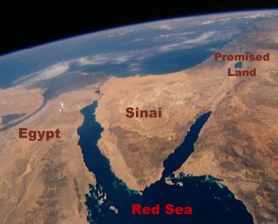 Israel crossed the red sea on their way to the promised land